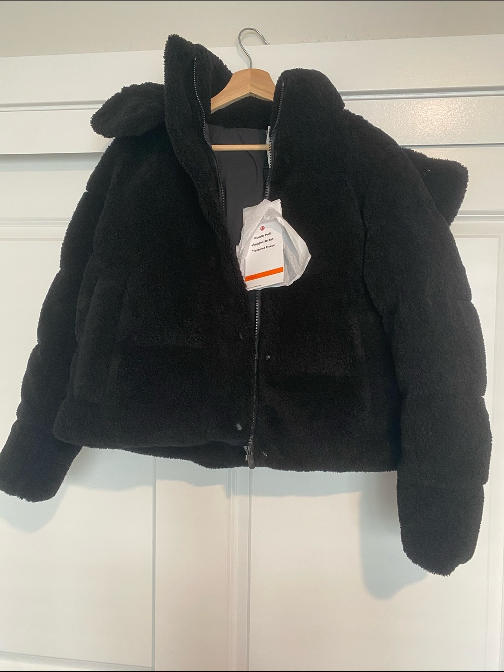 Lululemon Women’s Wunder Puff Cropped Jacket Textured Fleece